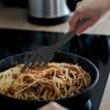Hitzebeständige Silikon-Kochgabel, Antihaftbeschichtet, Langer Griff, Multifunktionales Rühr-, Misch- und Servierwerkzeug für Pasta, Salat