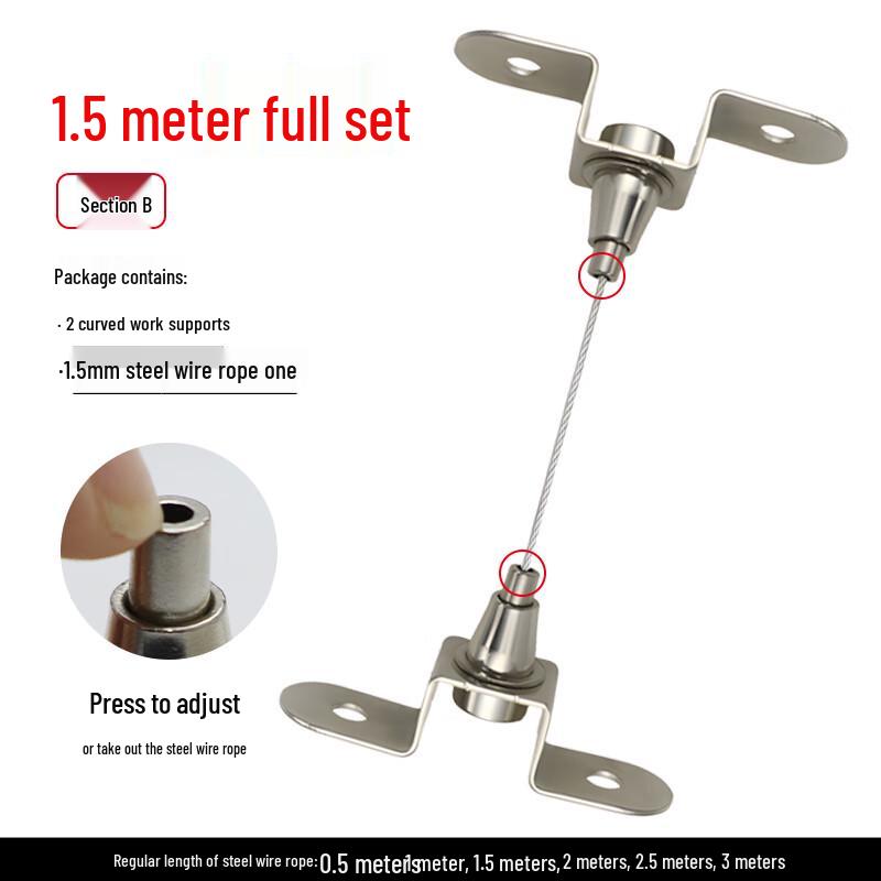 

Adjustable Steel Wire Rope Hanger Kit