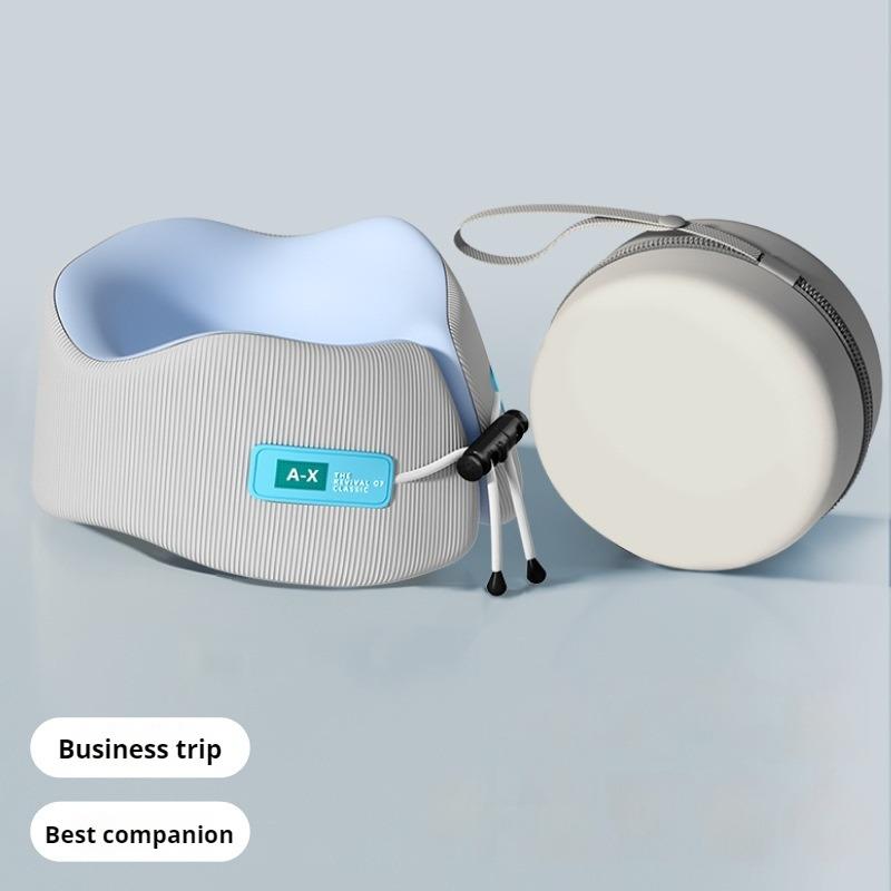 Memory Foam U-shaped Pillow Neck Support Travel Portable Business Sleeping Aid Airplane Pillow Neckrest U-pillow