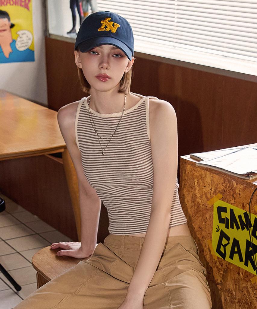 Nasibeunmoeo Basic Line Ball Cap Navy