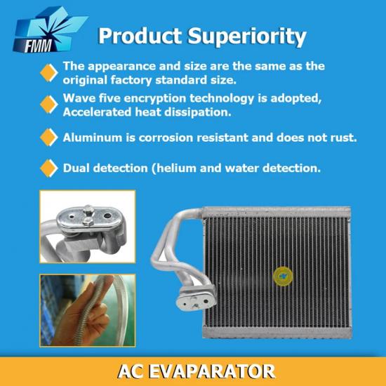 FMM Air Conditioner AC Evaporator Core for Changan Lifan Fosion Size 235x183x60mm