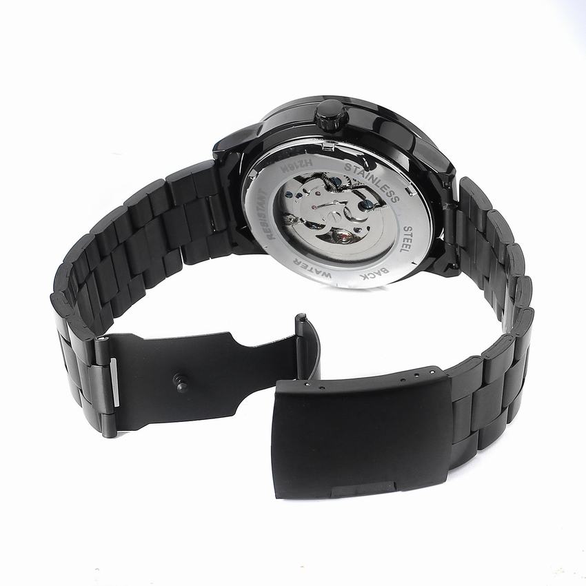 WINNER New Men Mechanical Watches Automatic Self-Wind Transparent Fashion Stainless Steel Wristwatch Skeleton Man Male Hour