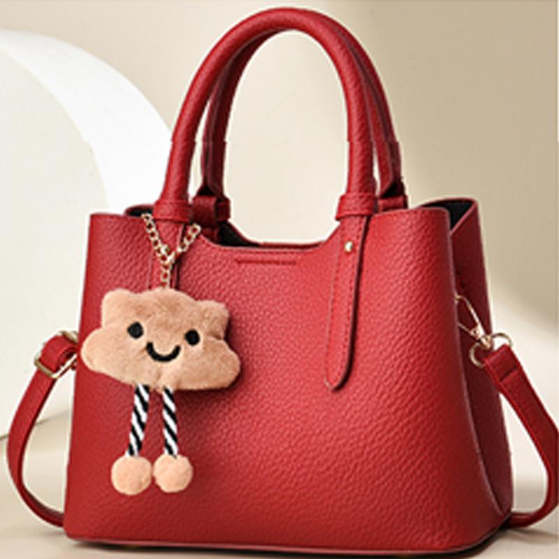 Elegant Casual Tote Bag With Unique Stone Pattern In Black Beige Khaki Blue Burgundy Yellow