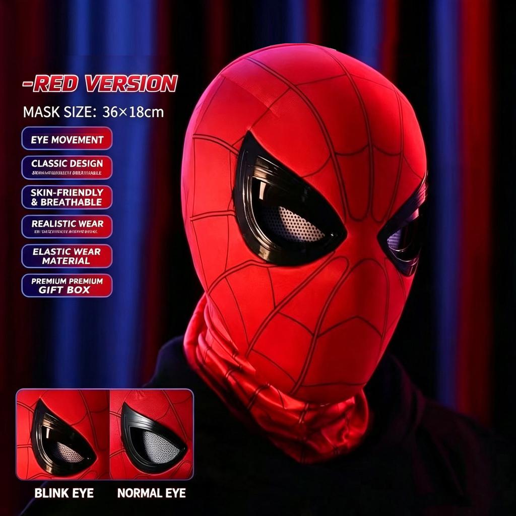 Red LED Glowing Novelty with Control Rechargeable for Halloween Cosplay