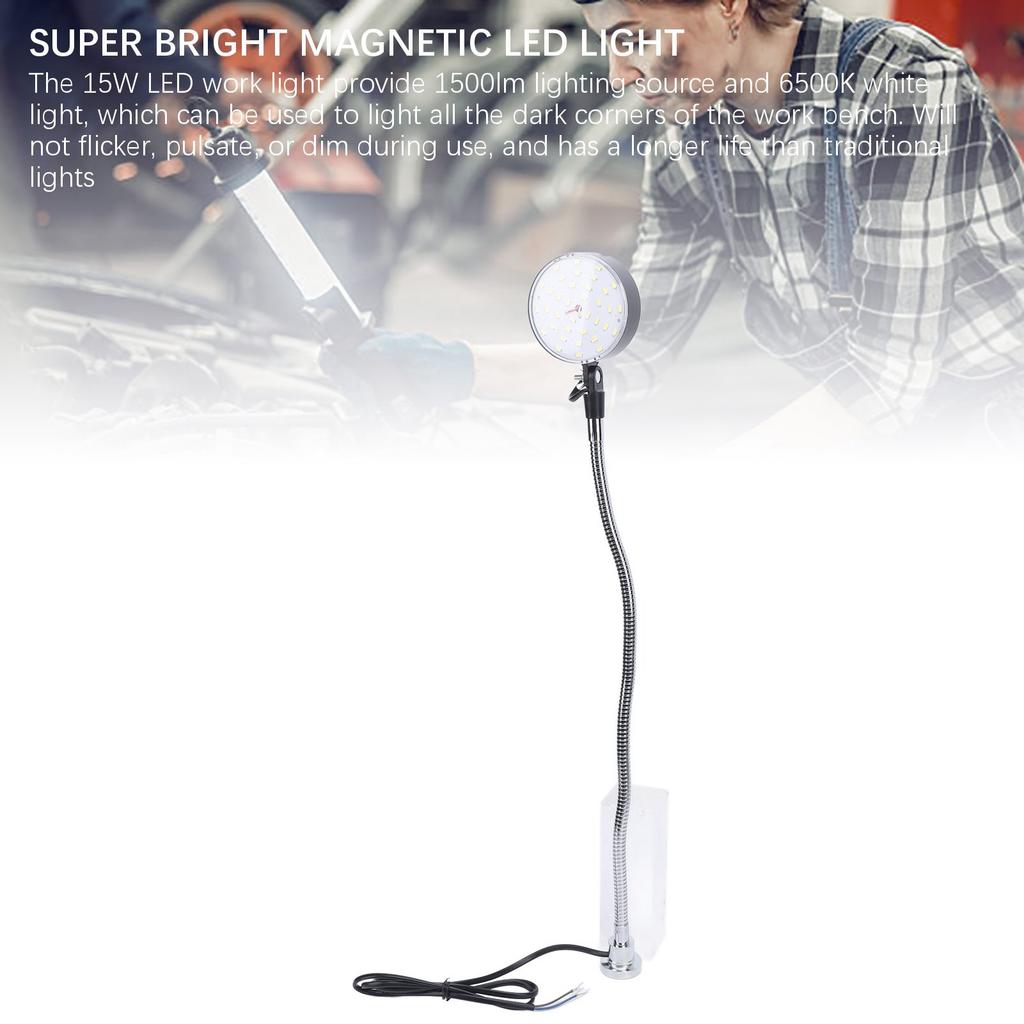 LED Machine Light Magnetic Base 50cm Flexible Gooseneck Tube Sewing Machine Light