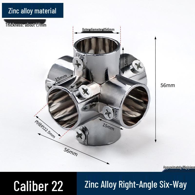 Stainless Steel Right Angle Tee Connector 19mm-32mm Joint Elbow Assembly Frame Fastener