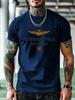 Navy Blue Aeronautica Militare Graphic Tshirt - Short Sle...