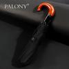 PALONY Men's Business Three-Fold Semi-Automatic Umbrella