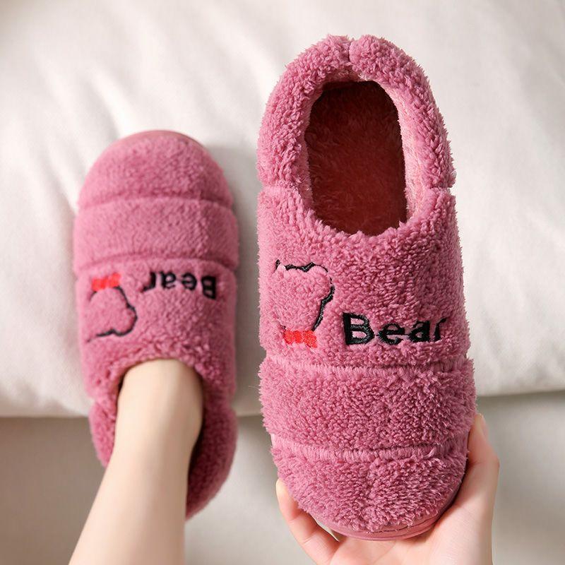 Женские домашние тапочки на платформе — фото 8