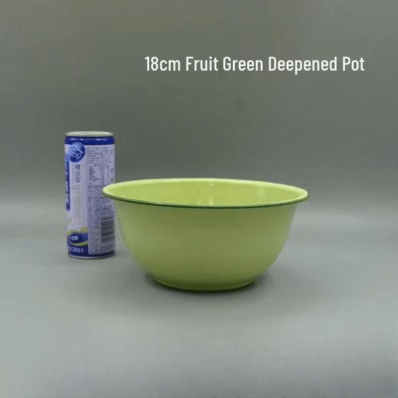 ZISIZ Retro Enamel Deep Bowls Set