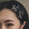 4pcs Punk Metal Retro Barrette Creative Hair Clip Set Gothic Snake Hairpin  Headwear Accessories
