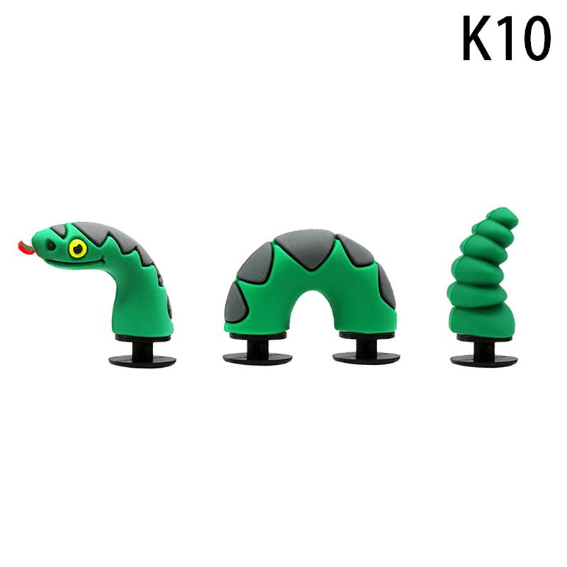 1 conjunto de pingentes de sapato de pvc com desenho de dragão chinês, acessórios engraçados para sapatos, decorações de cobra de crocodilo, fivela, presente