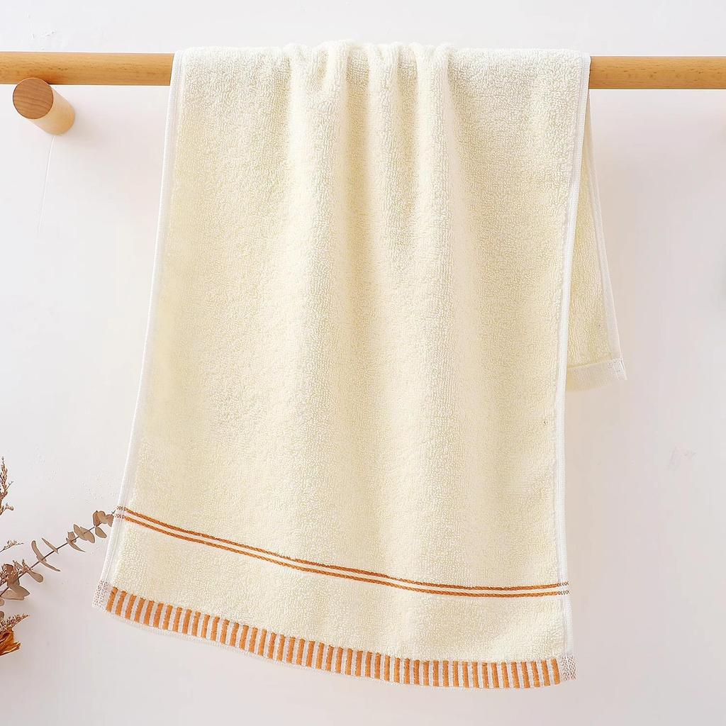 Soft, Lint-Free Large Pure Cotton Towel for Adults - Highly Absorbent and Thickened