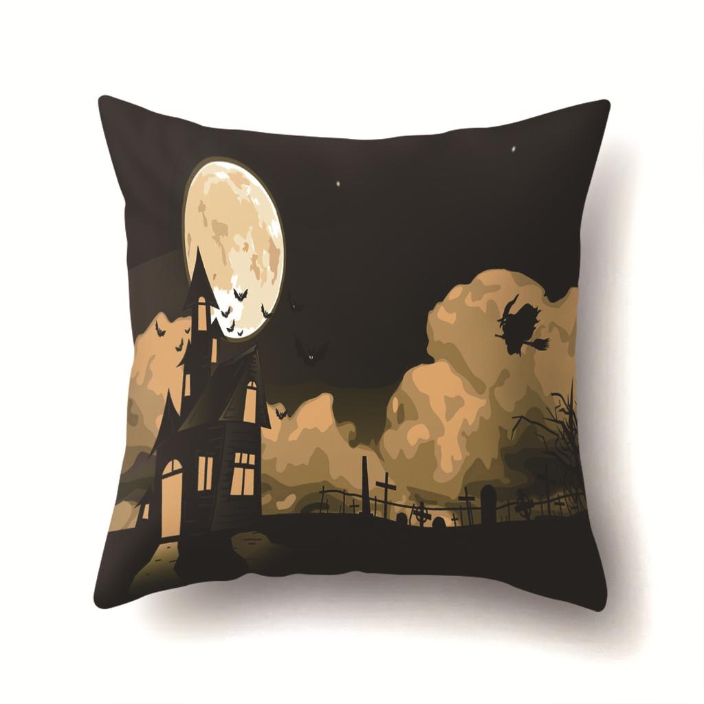 Halloween Kissenbezug Auto Lendenkissen Kürbis Sofa Kissenbezug Büro Zuhause Wohnzimmer Kissenbezug