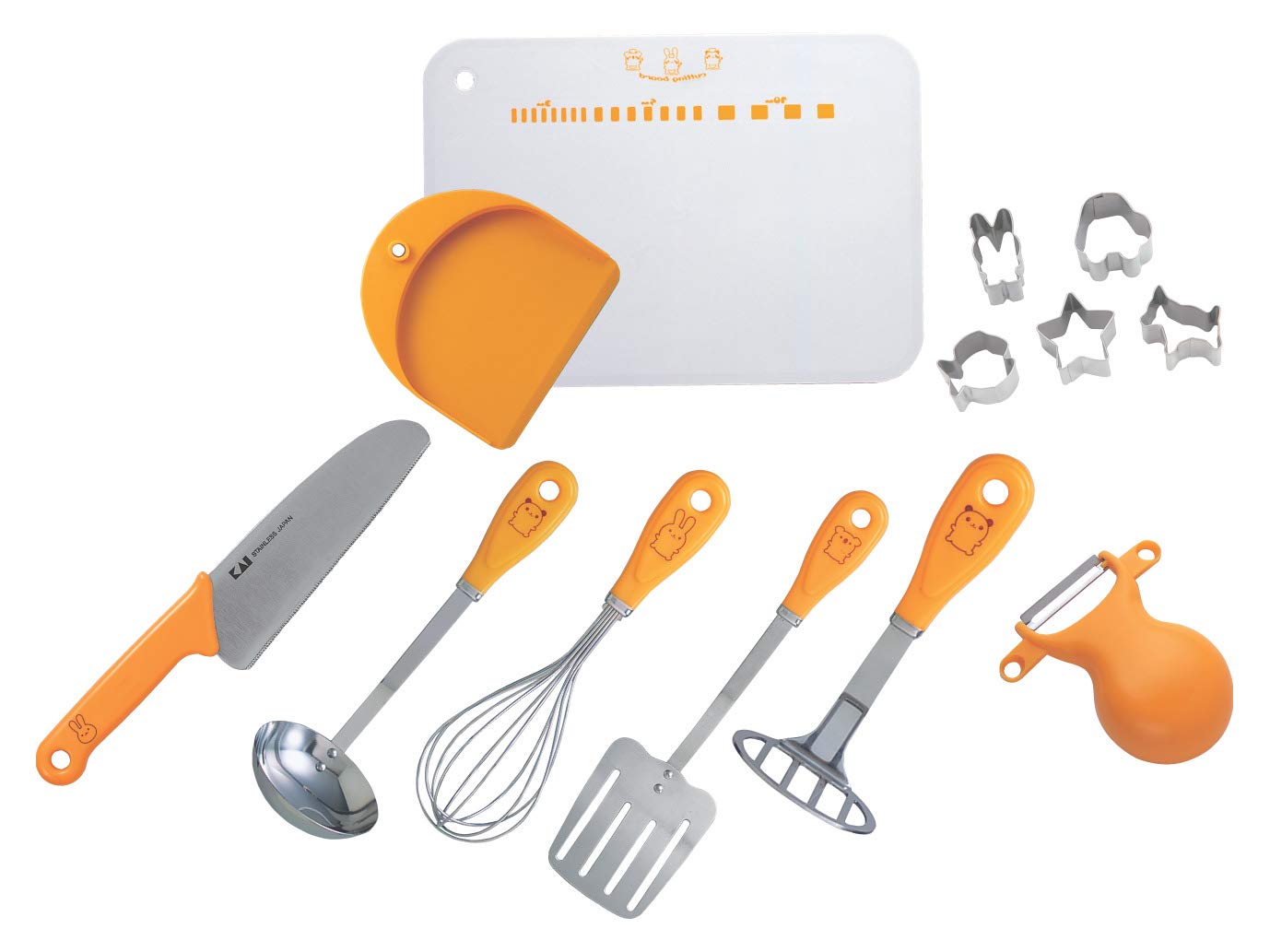 

KAI Cooker Little Chef Club Set Box Сделано в Японии FG5009 оранжевый