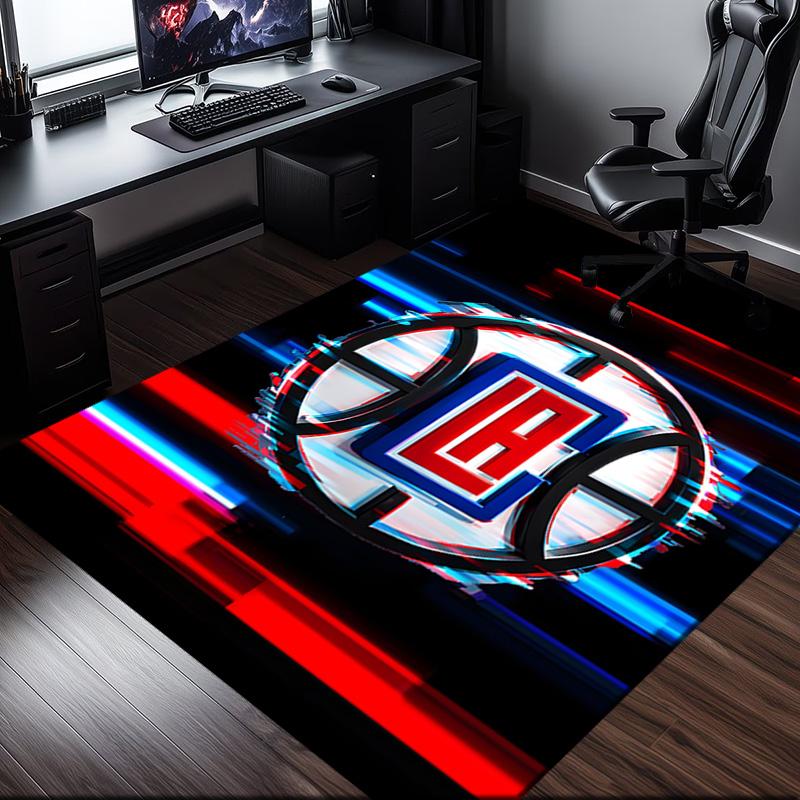 Clippers Ice Rug Office Carpet Non-Slip Mat, Chair Rug Floor Covering for Gaming, Bedroom, Living Room , Home Decor Christmas Gift