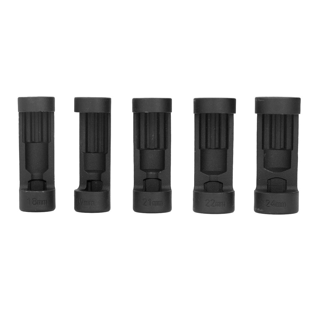 Strut Nut Sockets 5pcs Strut Nut Socket Set Suspension Strut Socket 1/2" Drive for 18-24mm Car Repair Tools