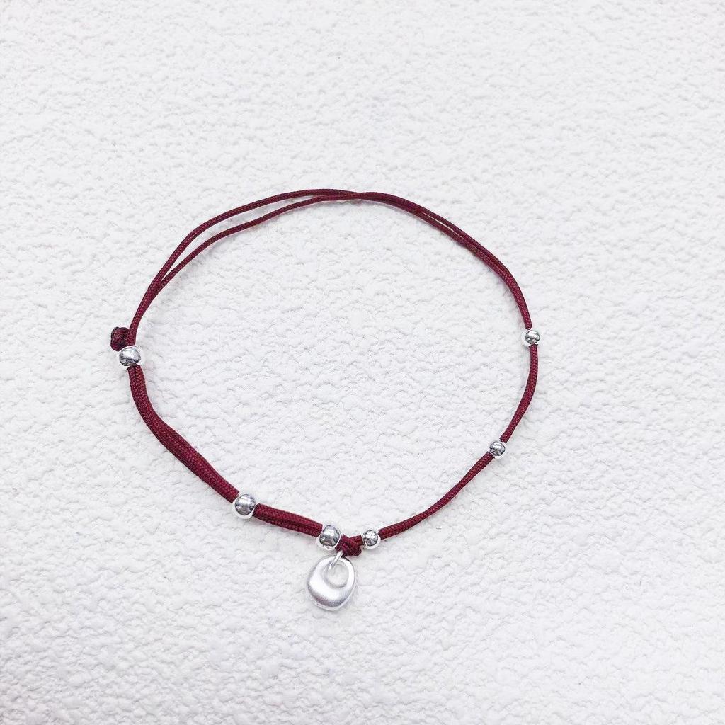 Ancient Style 925 Silver Red Rope Bracelet - Exquisite Light Luxury Gift for Bestie