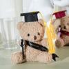 5Pcs Mini Cute Graduation Teddy Bear Doll, with Cap and Gown, for Kindergarten, School Graduation Gift, Souvenir, Party Favor