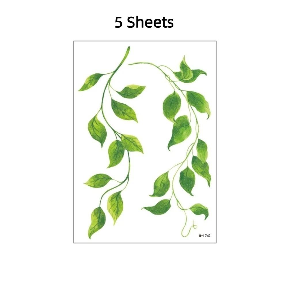 

5 Sheets Long Lasting Vine Stickers Tattoo Stickers Elf Fairy Makeup Stickers Cosplay Style 9