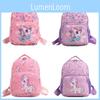 Printed Cartoon Unicorn Backpack Nylon Construction Suitable For Children Daily