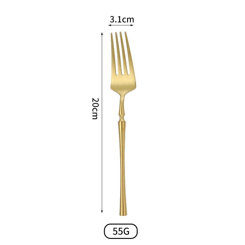 304 Edelstahl Messer Gabel Löffel Hotel Restaurant Western Geschirr Verdickt Kreative Kleine Baroon Taille Hüpfendes Messer und Gabel