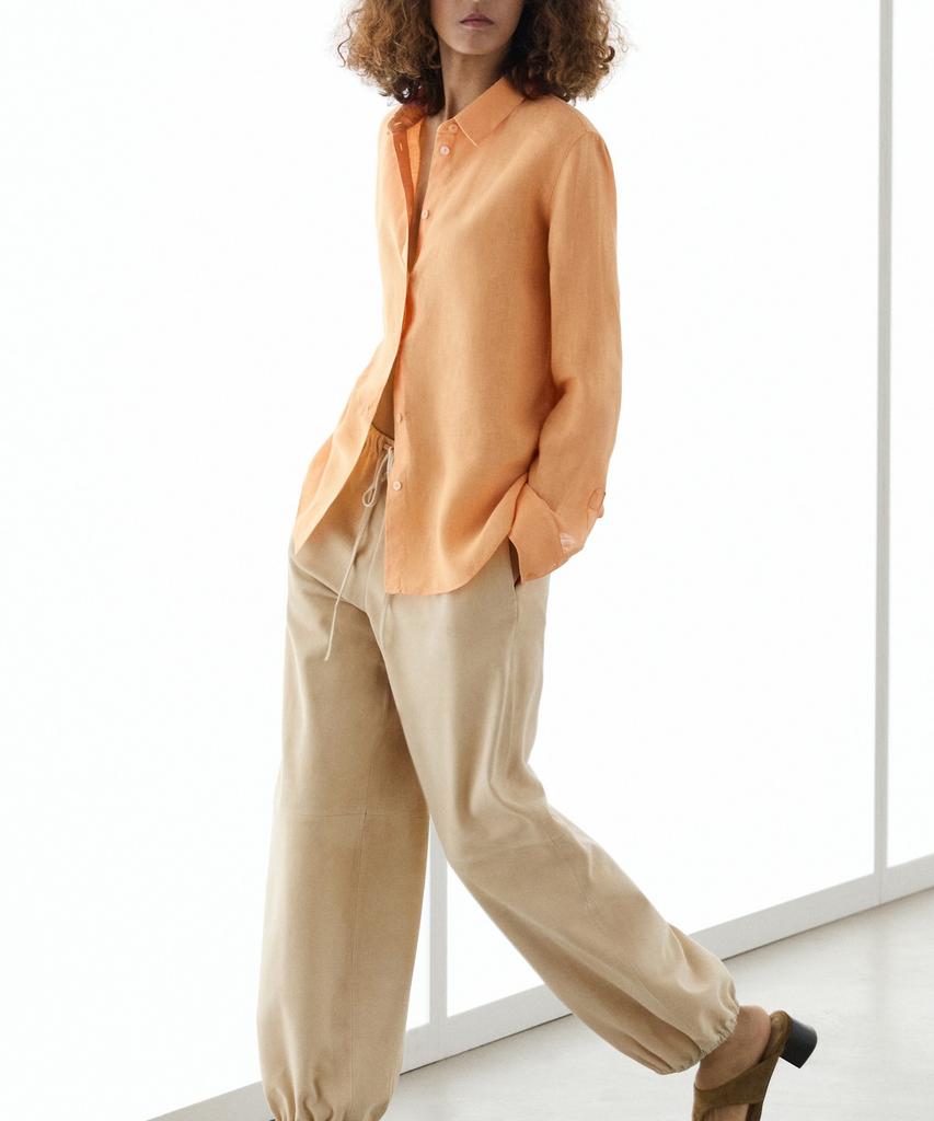Masimodutti 100% Linen Loose Fit Shirt