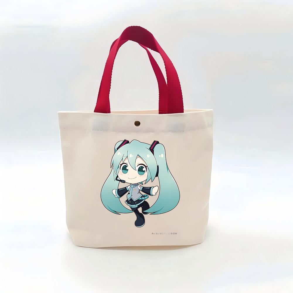 Cute Chibi Anime Character Canvas Shoulder Bag Small Crossbody Purse Ideal Collectible Gift For Fans
