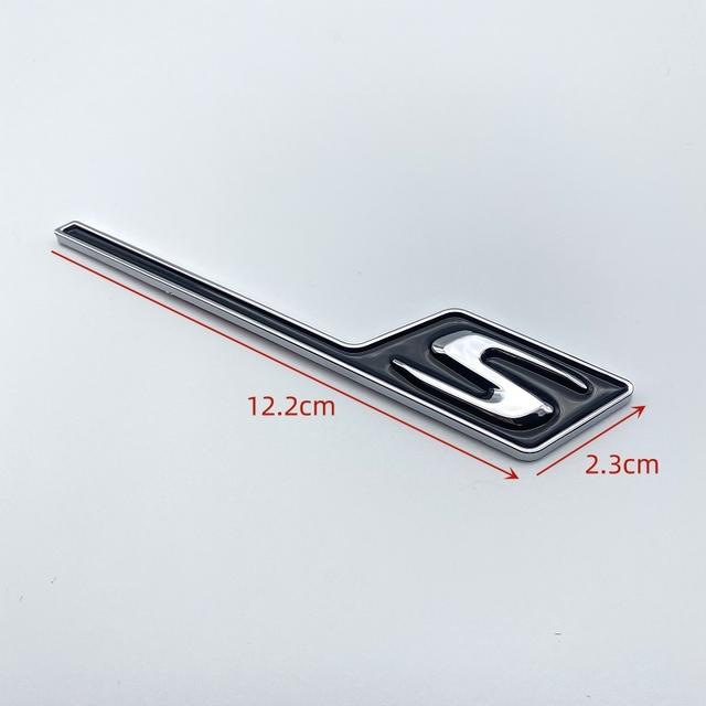 Emblema Logo 3D ABS Cromato Nero Giallo Rosso per Bagagliaio Posteriore Auto GT R S C Emblema Per Mercedes AMG GTR GTC GTS C190 Adesivi Auto