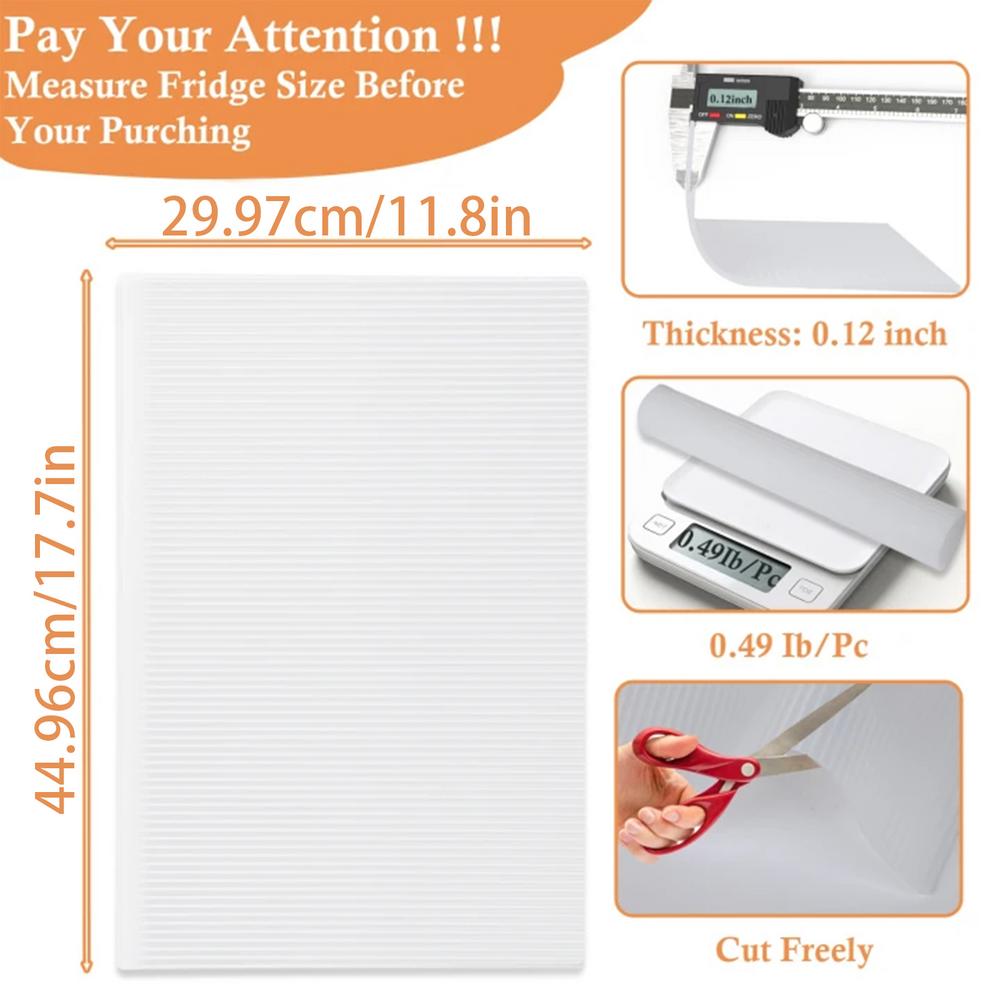 

4 шт. Силиконовый водонепроницаемый коврик-подкладка для холодильника, моющийся, против плесени, кухонный коврик, маслостойкий, подложка для ящика шкафа, коврик для холодильника 17.7x11.8 inches прозрачный