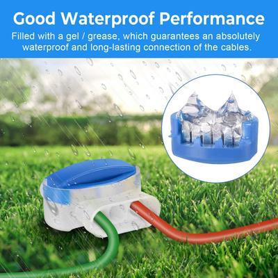 20Pcs Cable Connector Easy To Install Waterproof Stable Performance Outdoor Lawn Lawnmower 3 Wire Connector Clamp