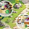 1003PCS Creative Expert Street View Garden Restaurant Building Blocks City Apartment Store Architecture Model Toy Gift for Girl No Box