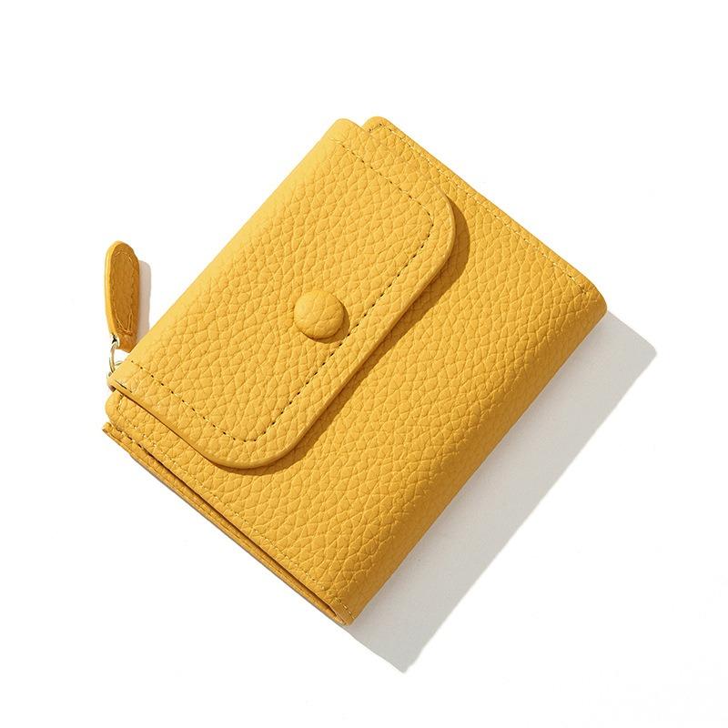 Women Wallets PU Leather Female Purse Mini Hasp Solid Multi-Cards Holder Coin Short Wallets Slim Small Wallet Zipper Hasp