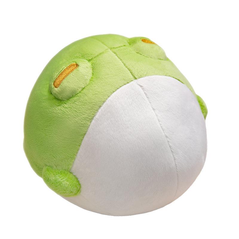

25CM Kawaii Cartoon Anime Round Rolling Frog Animal Lovely Plush Toys Children s Handmade Doll Stuffed Cute Animal Dolls Gifts 25cm зелений