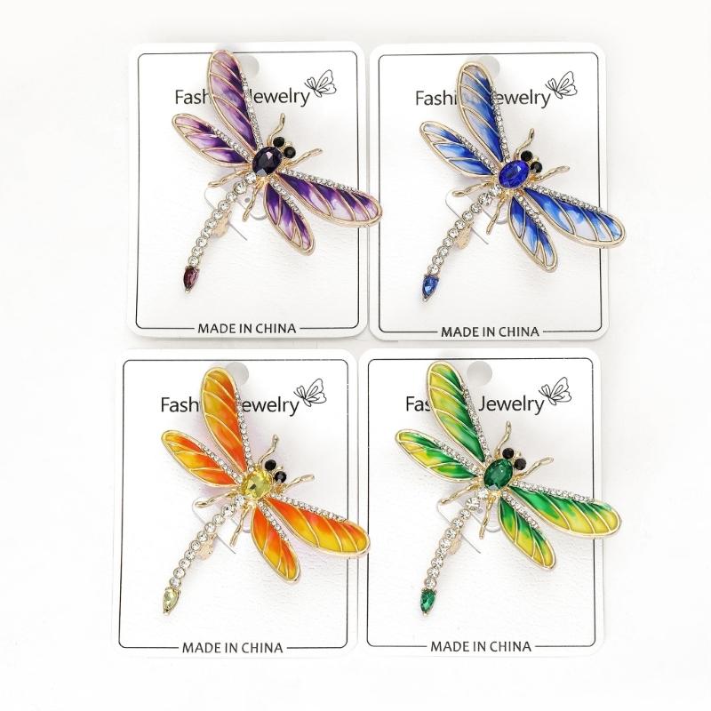 Multipurpose Fun Sophisticated Dragonflies Brooch Elegant Designs Portable Fashion Accessory for Performers Daily Outfit