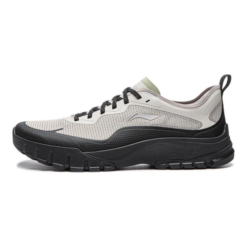Li-Ning Shayan Men Low Top Hiking Casual Shoes Gray Black AGCW113-1 39