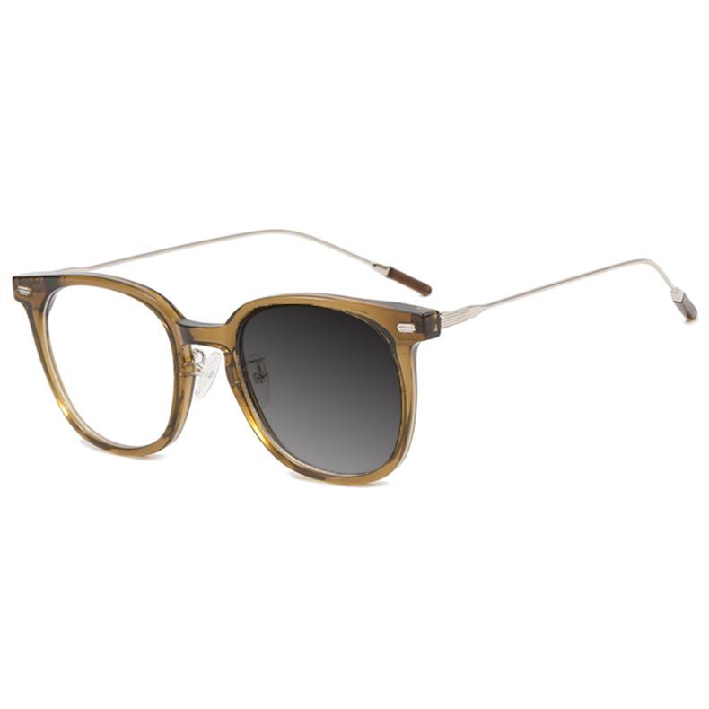 Design Fresh Korean Style Frame Anti Blue Light High Vision Glasses 0 Degree Decoration Eyeglass Customizable Prescription Lens