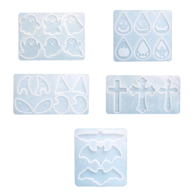 Halloween Earring Resin Mold Jewelry Casting Mold Silicone Pendant Mould Epoxy Resin Mold for Resin Jewelry DIY Crafts