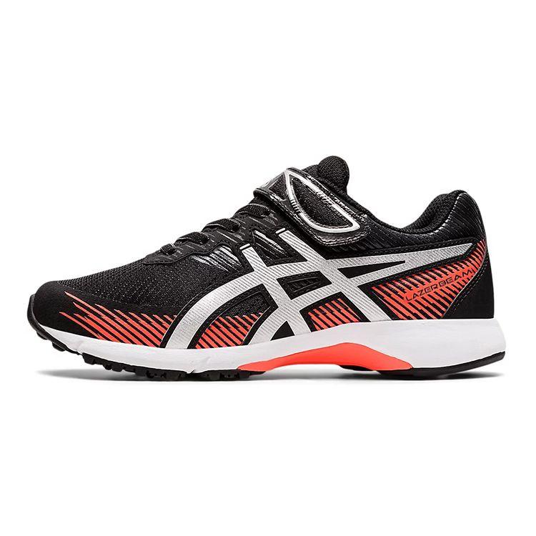 Asics Lazerbeam RG-MG Fitness Test Durable Low-Top Kids Running Shoes Kids Running Shoes Black Orange 1154A132-002