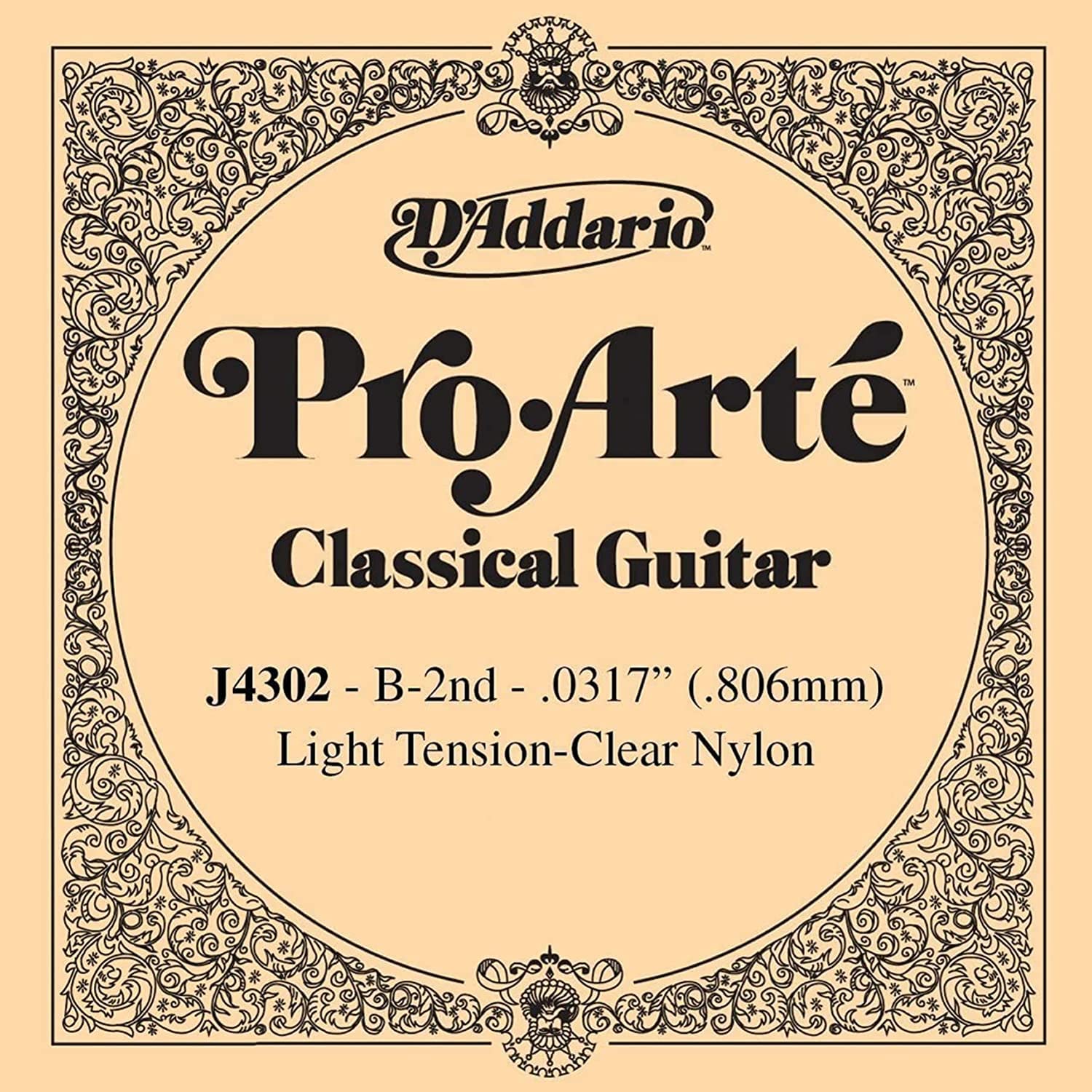 

ProArte J4302 Classical Guitar Set D Addario B-2nd Strings, 10-Piece