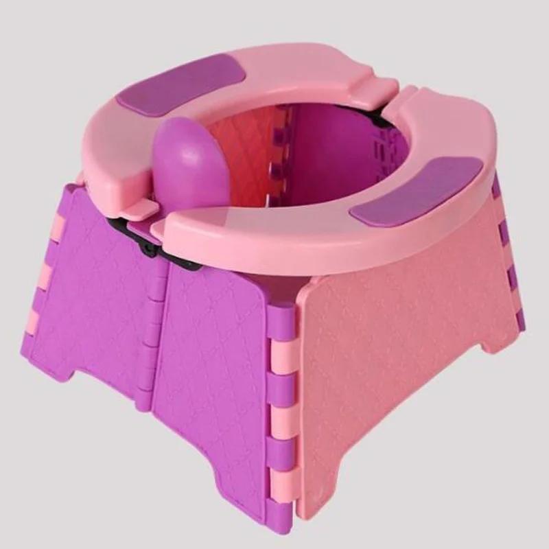 New children's outdoor travel foldable portable car small toilet