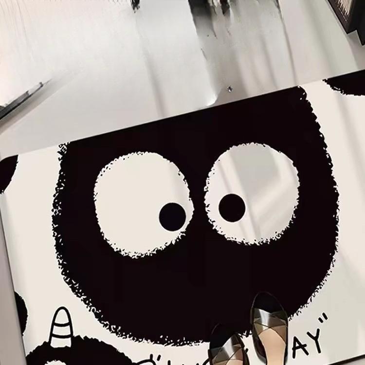 Bathroom Door Diatom Mud Soft Floor Mats Absorbing and Quick Drying Bathroom Foot Mats Big Eyes Series Soft Diatom Mud Foot Mats