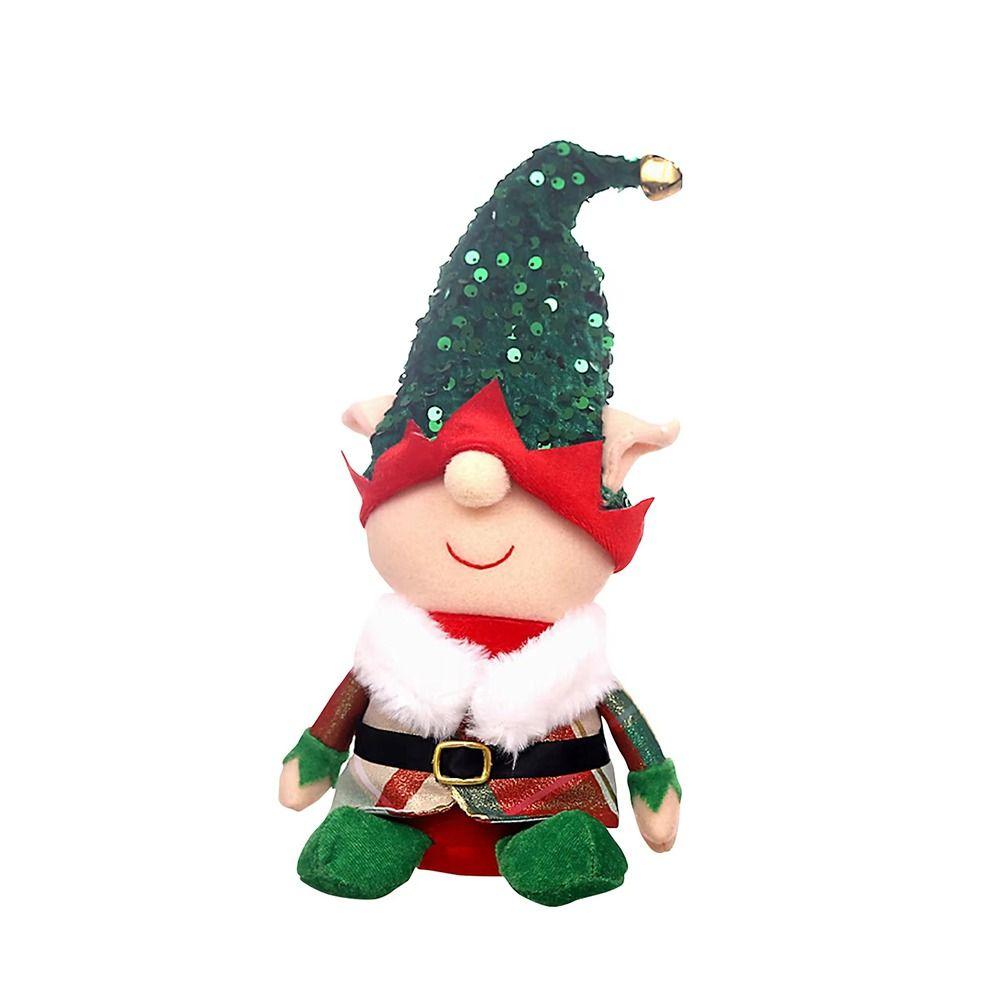 Plush Christmas Faceless Doll Creative Faceless Doll Ornament Christmas Elf Doll  Indoor Decor