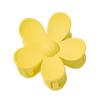 Yellow Hair Claw Clips Flower Shaped Plastic Jaw Clips Anti-scratch Smell-less Useful Hold Tightly Light Hair Accessories for Beauty and Personal