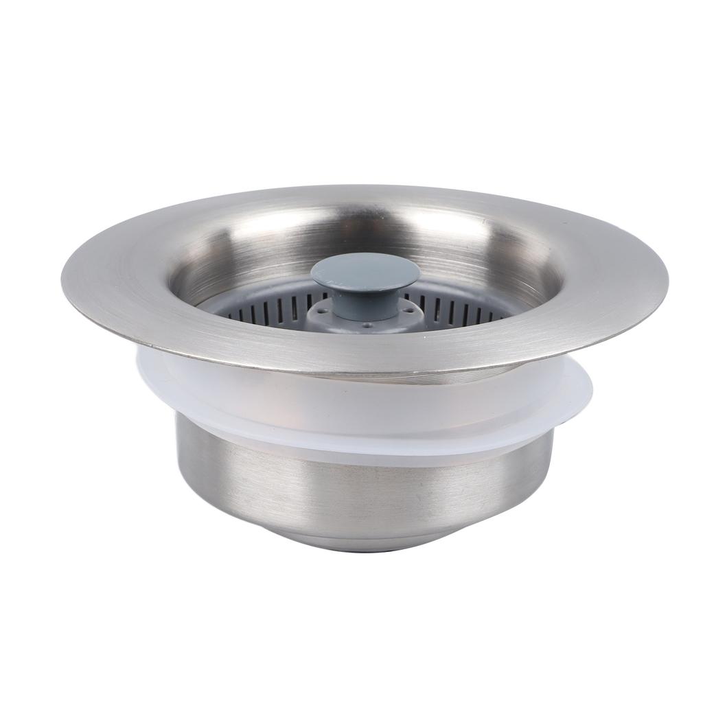 3 In 1 Stainless Steel Sink Aid Well Sealed Anti Return Water Kitchen Sink Drain Strainer for