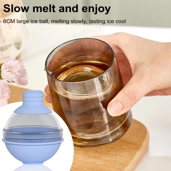 1/4 paczki Forma do kulek lodowych z pokrywką w kształcie lejka Silikonowe formy do hokeja na lodzie niezawierające BPA Kulki Szczelna, łatwa w uwalnianiu forma do lodu do koktajli whisky Bourbon