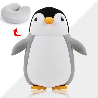 Pinguin Partikel Nackenkissen Kopfstütze für Kinder Flugzeug Erwachsene