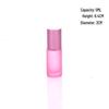 Frosted Roll-on Essential Oil Bottle - Colored Glass Perfume Roller, Eye Cream Massage Stick