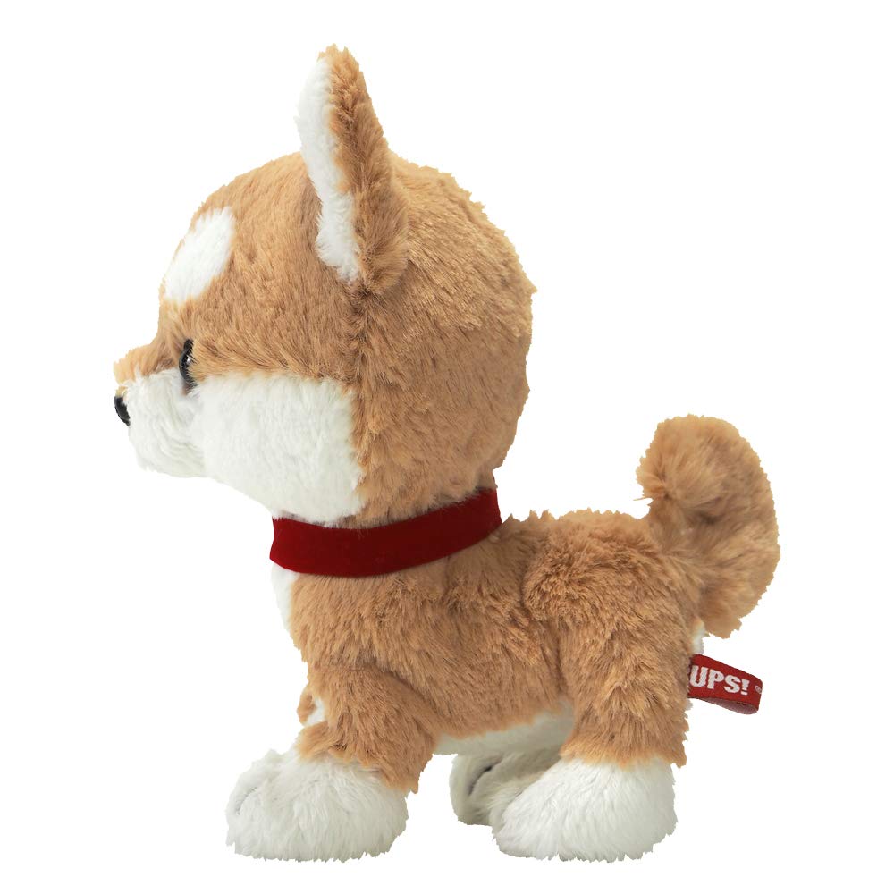 Sunlemon Pups Shiba Inu Beige Small Plush Animal Dog 13.2 X 6.2 X 16.4cm (P-5952)
