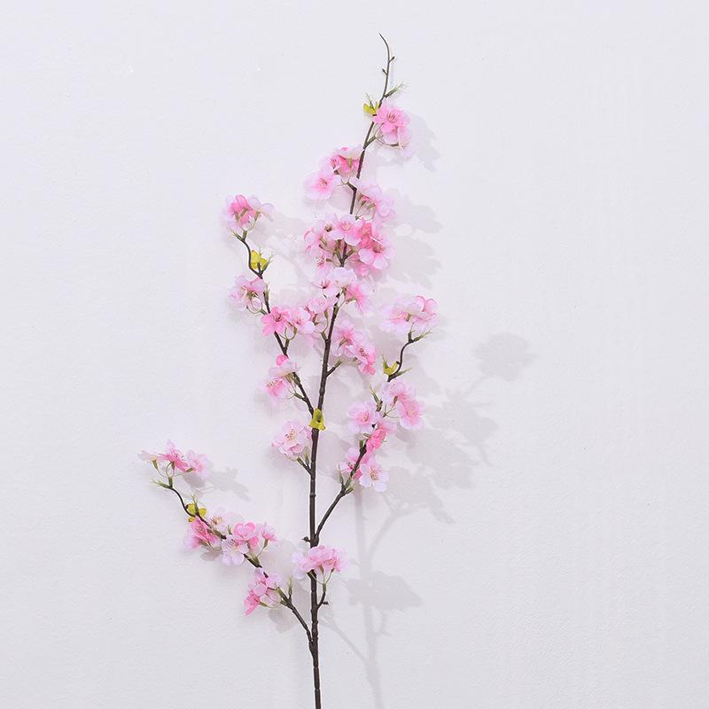 Cherry Blossom 4-Fork Silk Floral Branch for Wedding Arch Decor